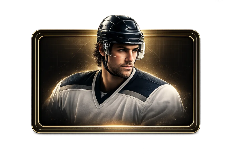 Premium hockey player card preview